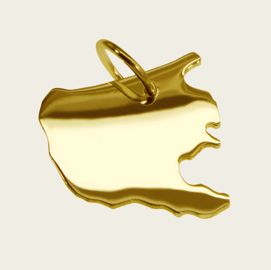 Golden Province of South Holland necklace pendant