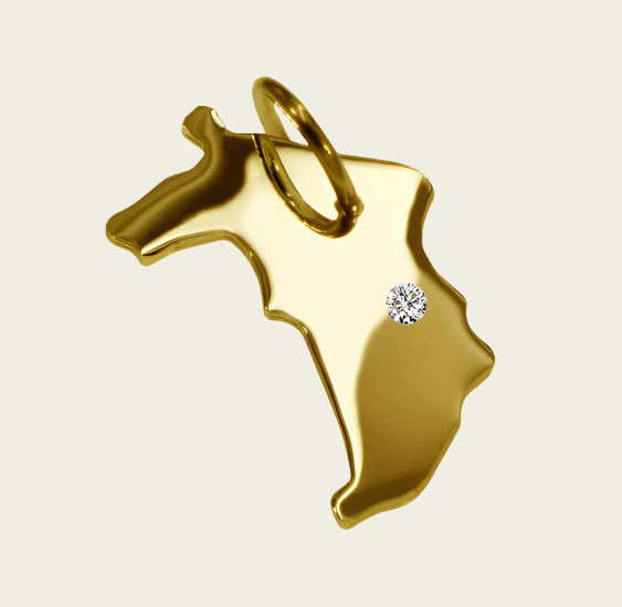 Golden Province of Groningen necklace pendant
