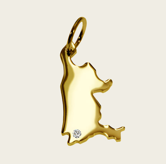 Golden Province of North Holland necklace pendant