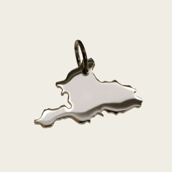 Zilveren Provincie Gelderland ketting hanger