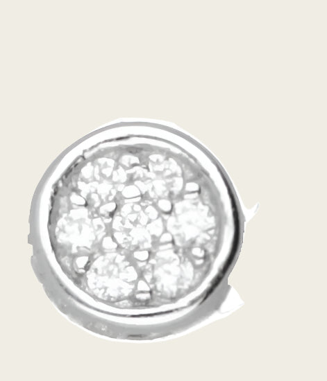 MY iMenso Jiving 925/rhod-plated jivers circle+cz small