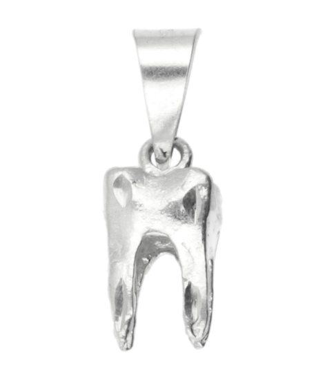 Silver Tooth Choose Necklace Pendant 