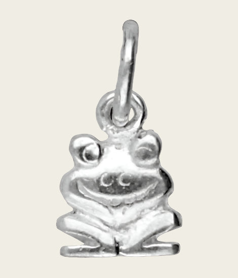 Silver Frog small necklace pendant 
