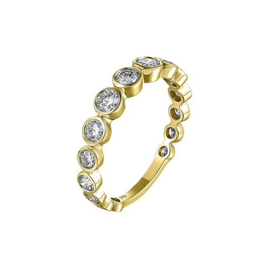 Gouden damesring 9 karaat 375 met 0,96 ct diamant LG 909-005