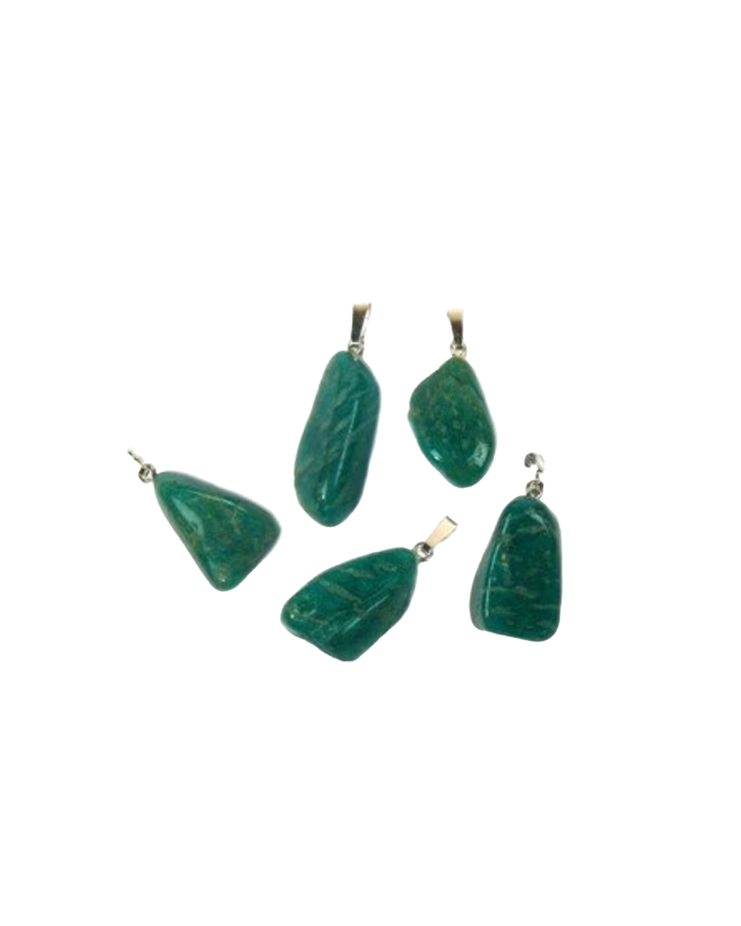 Amazonite gemstone necklace pendant stainless steel