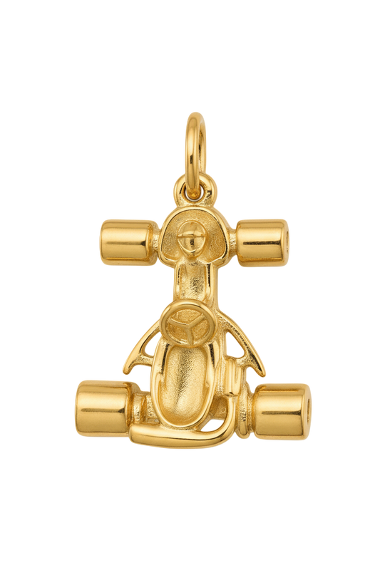 Gouden Kartauto ketting hanger KHG-0001_Gouden_Kartauto_kettinghanger