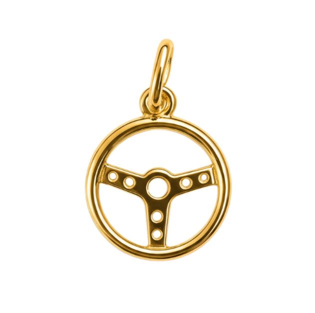 Gouden Sportstuur ketting hanger