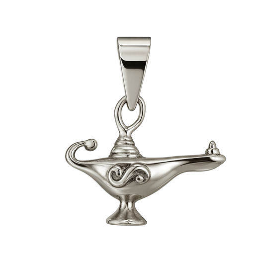 Zilveren Olielamp Aladdin hanger