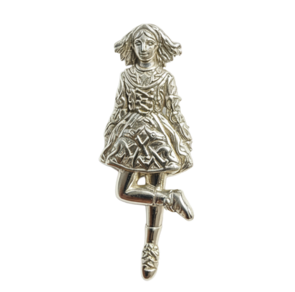 Zilveren Ierse danseres volksdans kettinghanger