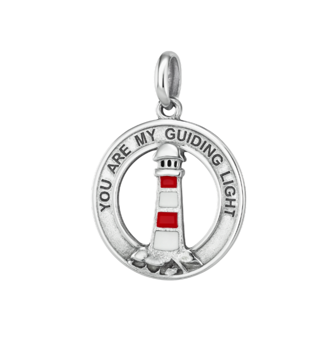 Zilveren Vuurtoren You are my guiding light kettinghanger KHZ-5650