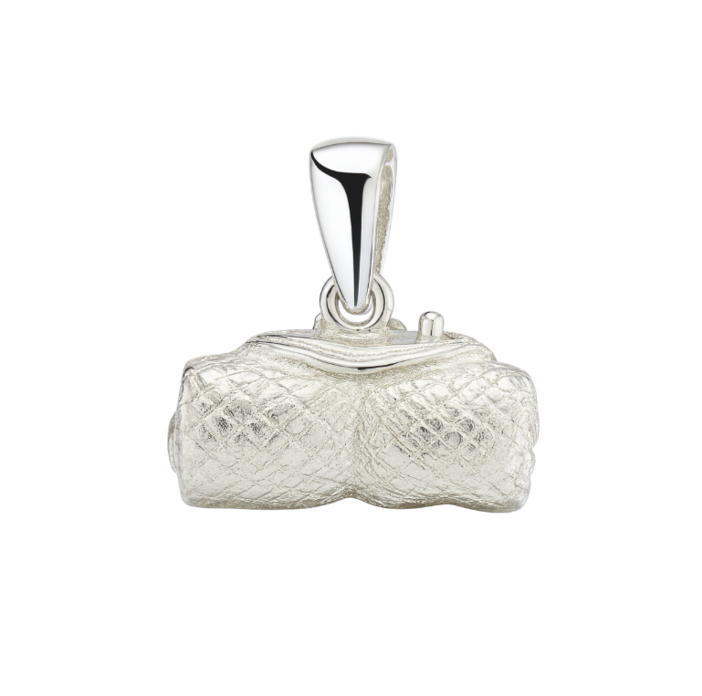 Zilveren Rolmops zure Haring kettinghanger KHZ-5654