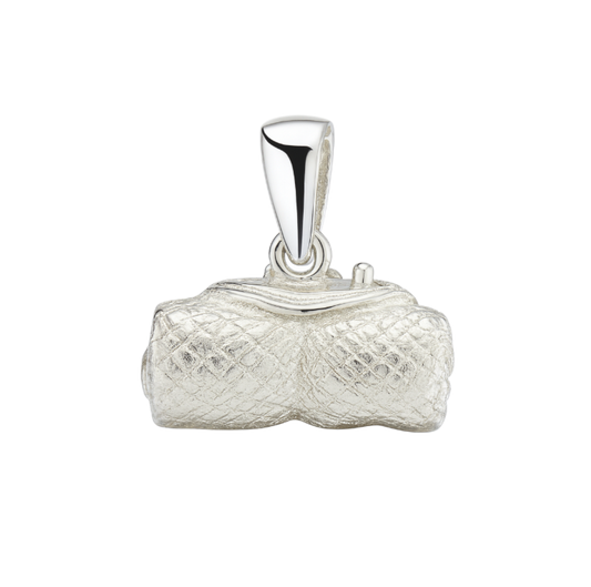 Zilveren Rolmops zure Haring kettinghanger KHZ-5654