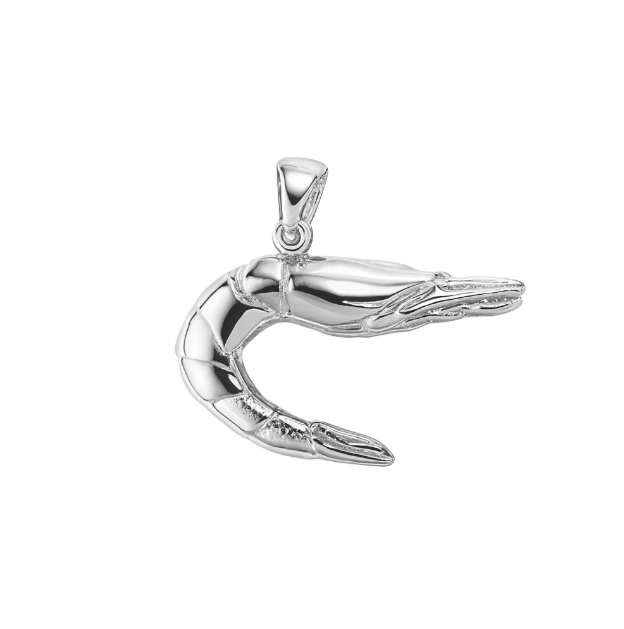 Zilveren Gamba Garnaal groot kettinghanger KHZ-5656