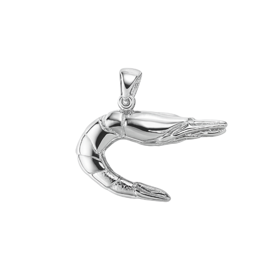 Zilveren Gamba Garnaal groot kettinghanger KHZ-5656