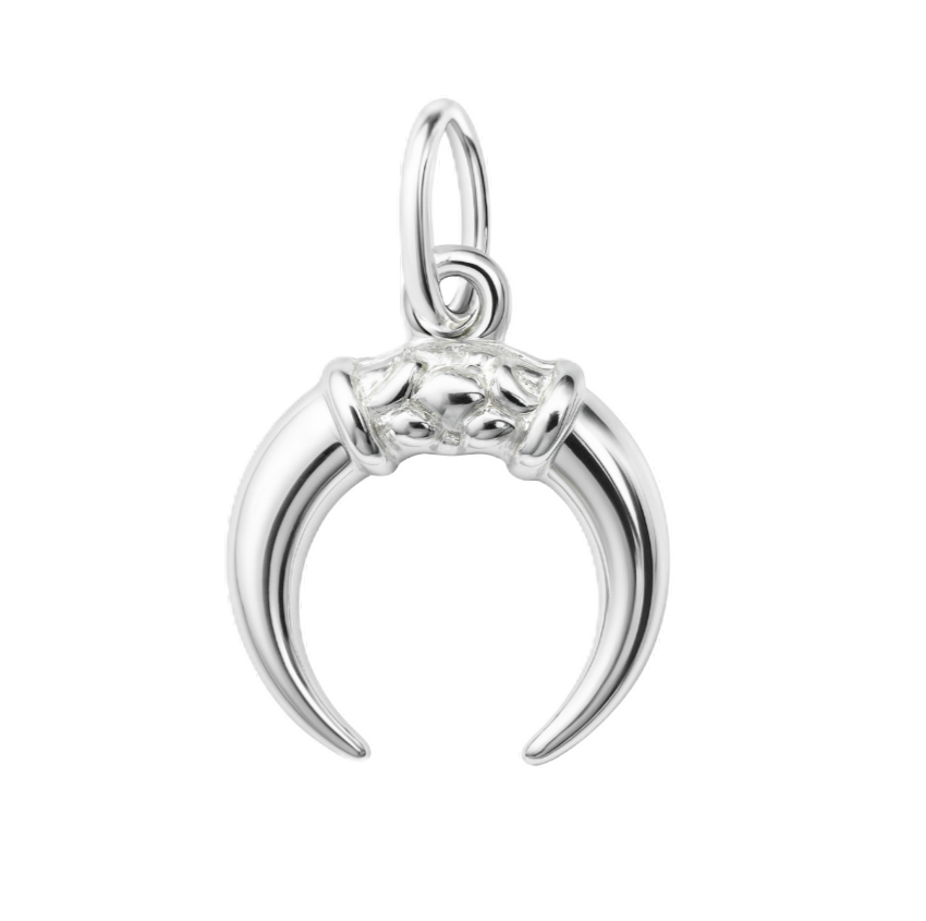 Zilveren Maan tribal kettinghanger KHZ-5661