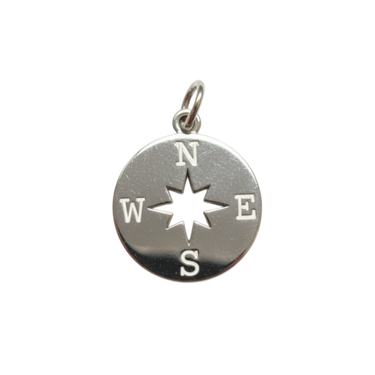 Zilveren Windroos klein kettinghanger KHZ-5663