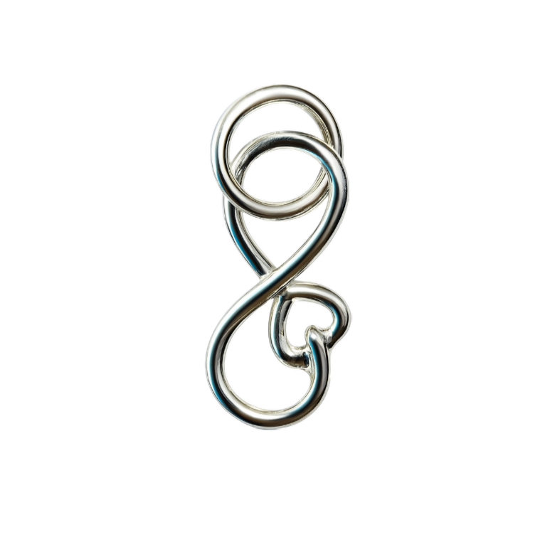 Zilveren Infinity met hartje klein kettinghanger KHZ-5668