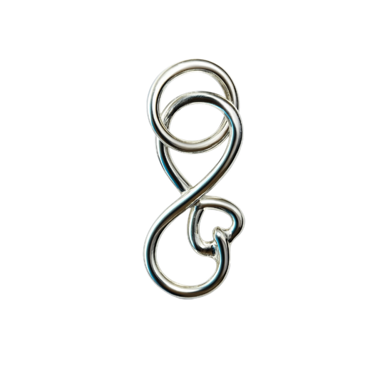 Zilveren Infinity met hartje klein kettinghanger KHZ-5668