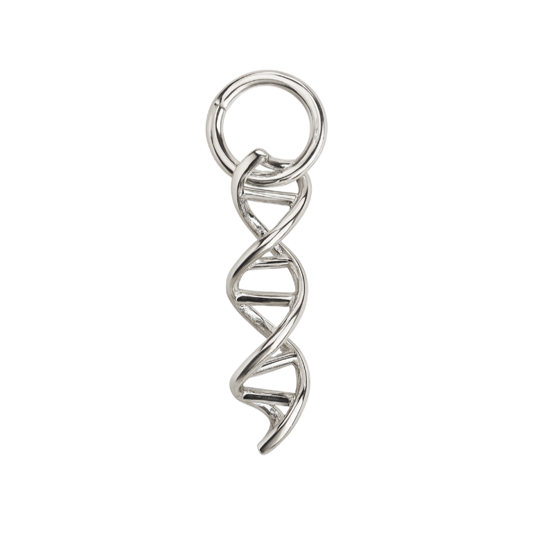 Zilveren DNA molecuul kettinghanger KHZ-5672