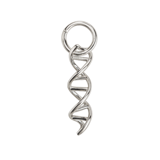 Zilveren DNA molecuul kettinghanger KHZ-5672