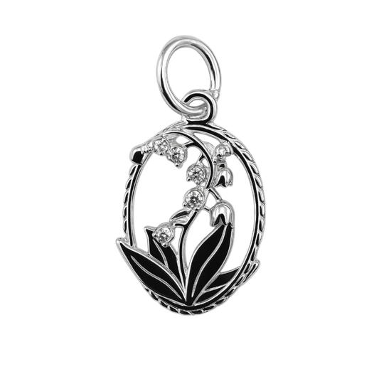 Zilveren Meiklokje kettinghanger KHZ-5675