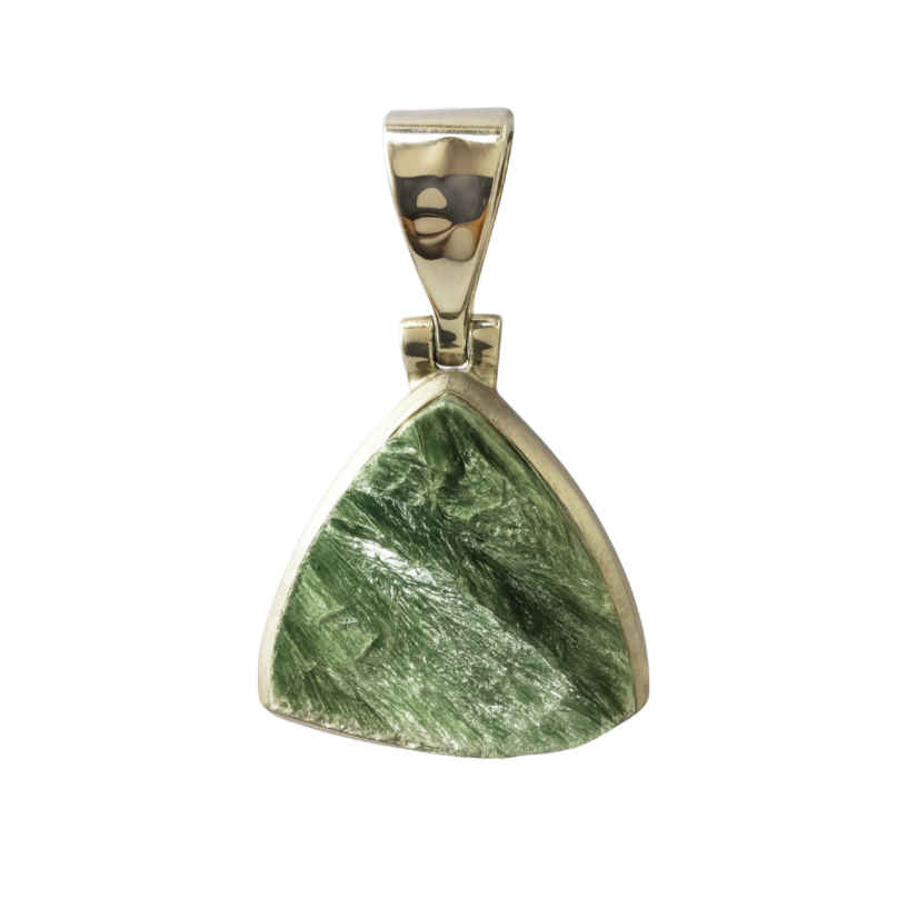 Zilveren Serafiniet ruw driehoek kettinghanger KHZ-5704