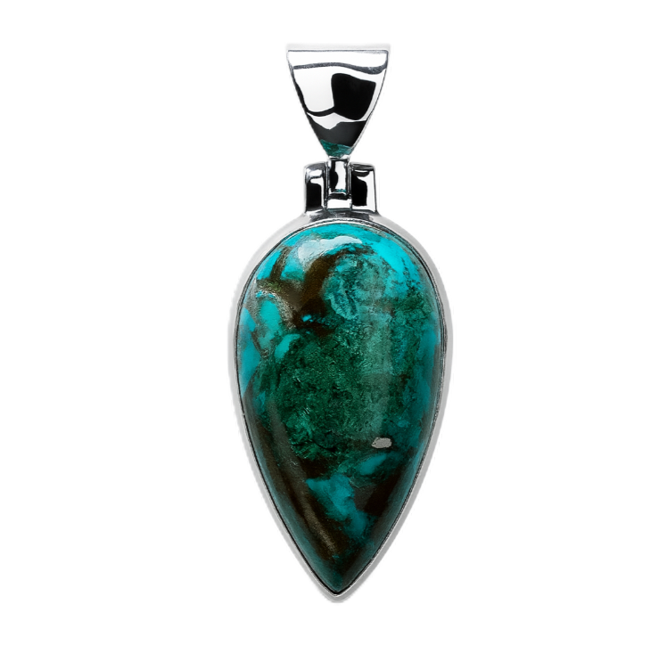 Zilveren Shattuckiet punt edelsteen kettinghanger KHZ-5719