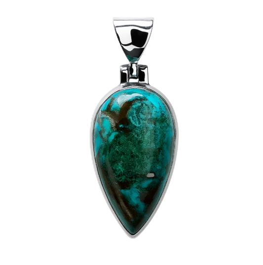 Zilveren Shattuckiet punt edelsteen kettinghanger