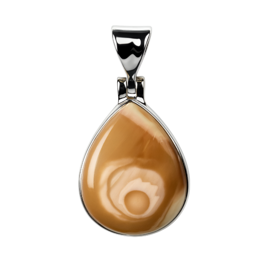 Zilveren Jasper Imperial druppel edelsteen kettinghanger KHZ-5744