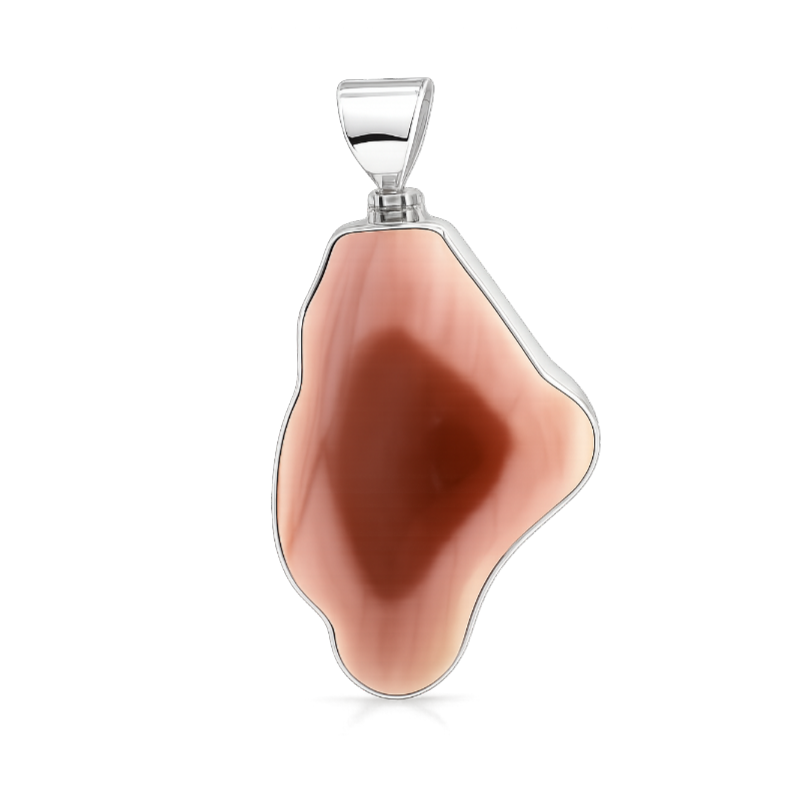 Zilveren Jasper Imperial vrije vorm XL2 edelsteen kettinghanger KHZ-5746