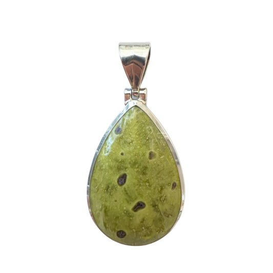 Zilveren Stichtiet druppel edelsteen kettinghanger KHZ-5749