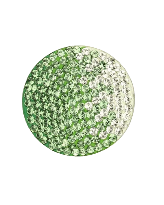 MY iMenso "fade green" with genuine swarovski stones 24mm insignia (925/rhod-plated) - uitlopend