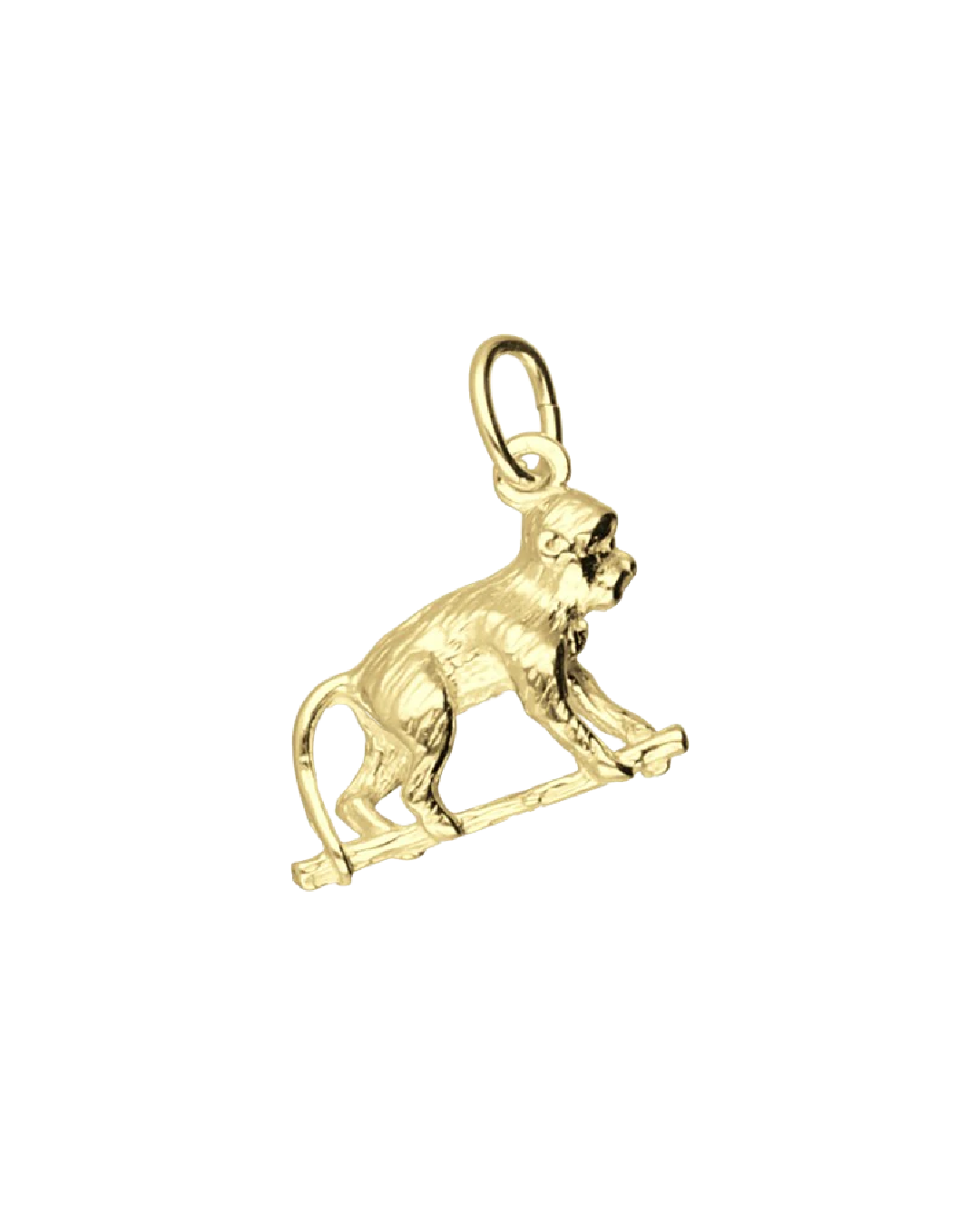 Gouden Aap hanger en bedel, fraai afgewerkt en op voorraad – Mooye jewelry