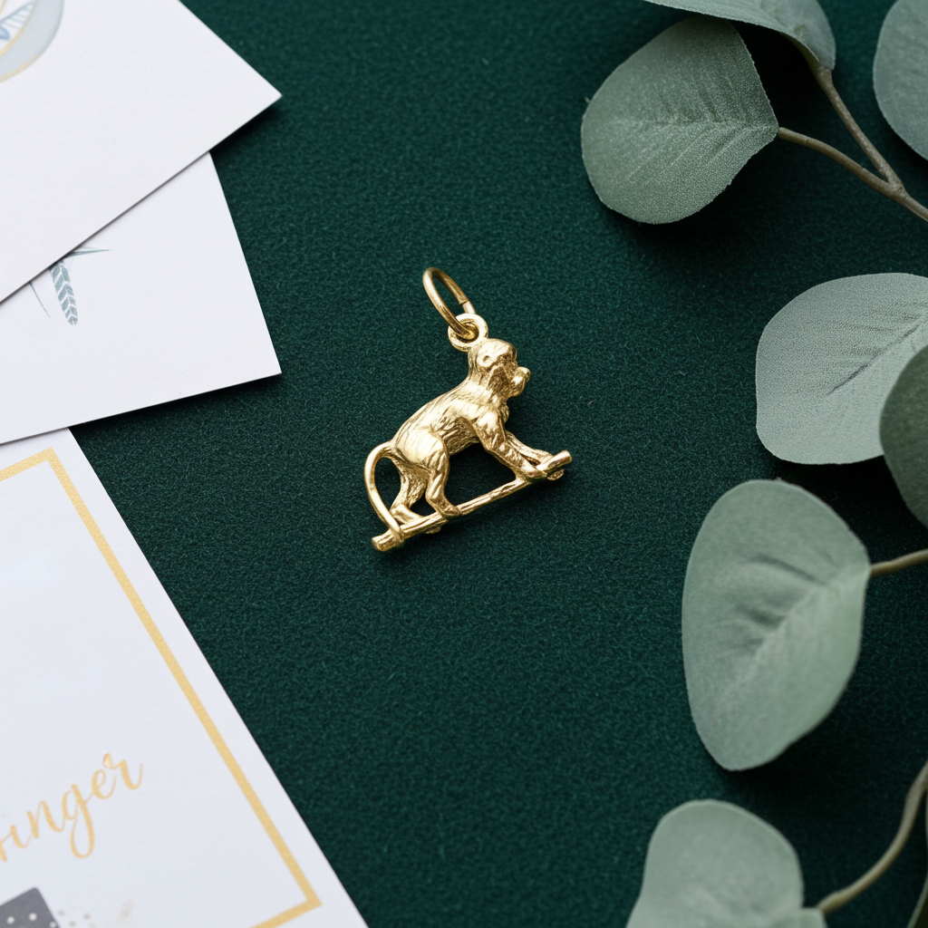 Gouden aap ketting ketting hanger